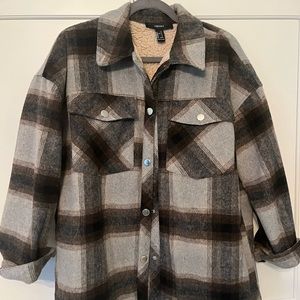 Forever 21 Sherpa Lined Shacket